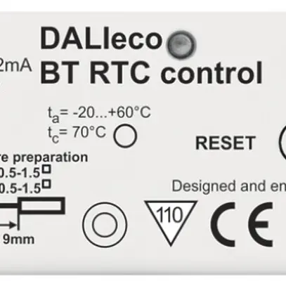 Commande de luminaires INC DALIeco BT RTC control, 108×30×21mm 