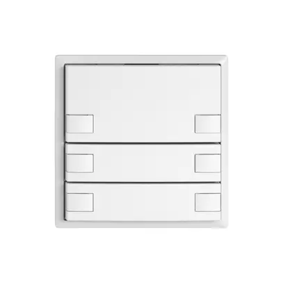 KNX-Taster RGB EDIZIO.liv SNAPFIX® Temperaturfüh.o.LED 6×Taste 1-Tbed.ws 