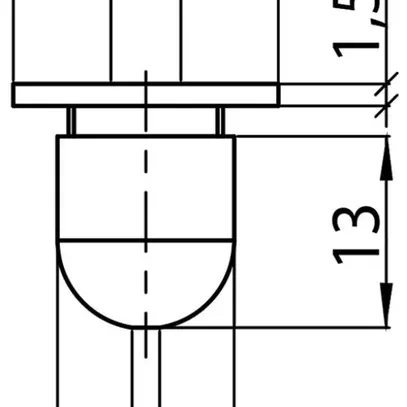Supporto per sospensione Sylvania OneTrack ottone Ø12×13mm cromo 