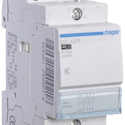 Contacteur AMD Hager 230VAC 2 fermeur 2 ouvreur 25A sans bourdonnement 2UM 