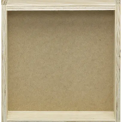 Scatola incastrata robusto 3×3 legno grezzo 