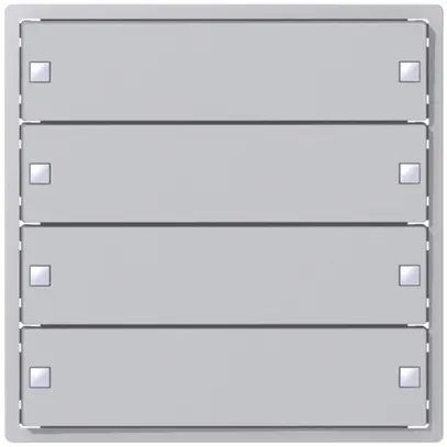 Corona per sensore pulsante SIDUS KNX Design tipo ZE, 4/8, alluminio 