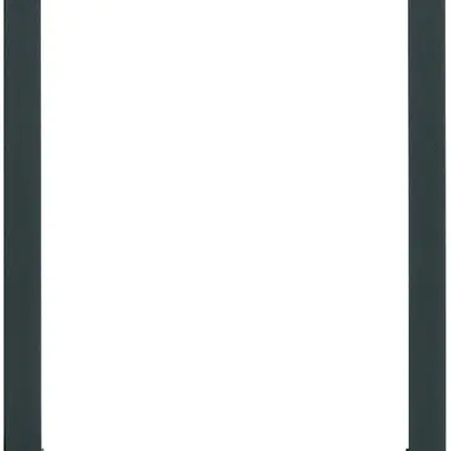 Cadre design vidéo Hager elcom.touch rond noir 