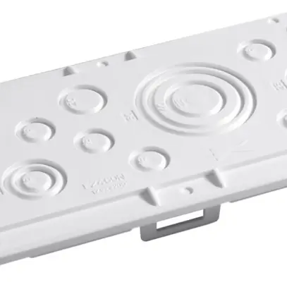 Plaque passe-câbles Hager univers à vis pour armoires IP30/44/54 