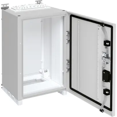 Armadio murale Hager univers con porta piena CP II IP55 500×300×275mm RAL 7035 