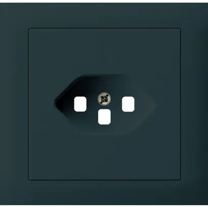 Kit frontal INC Hager kallysto pour prise G3 1×type 23 cadre enfichable noir 