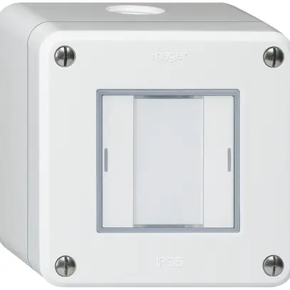 Poussoir AP robusto Q KNX 2× LED RGB s/e-link blanc 