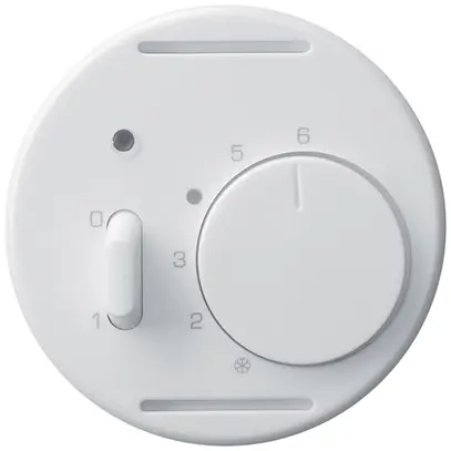 UP-Frontscheibe basico weiss für Raumthermostat mit Schalter 
