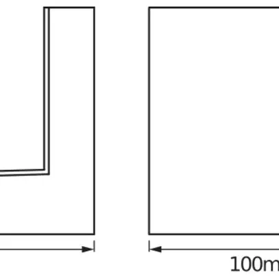Applique LED LDV ENDURA STYLE PYRAMID 9W 600lm 3000K acier affiné 