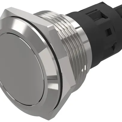 Contact à poussoir EAO 82 1COM raccord visser plat Ø22mm encliquetab.acier aff. 