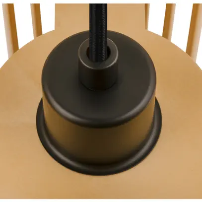 Lampada sospesa SLV WUD cylindrical E27 1×60W diretto Ø250mm marrone 