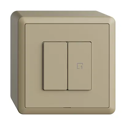 Interruttore AP 1K/2T scena WLAN Edue Wiser sand 
