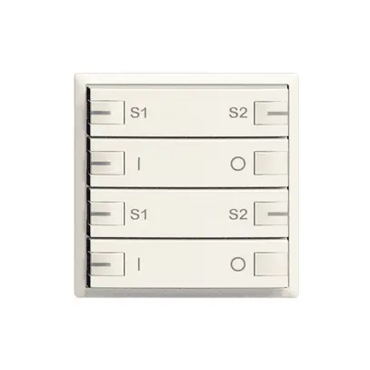 Kit frontale ON-OFF scena 2c/4t ZEP con LED bianco 