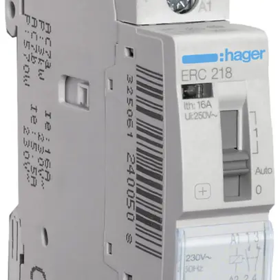 Relè AMD Hager 230VAC 1 chiusura 1 apertura 0 invertitore 16A 230VAC 1UM 