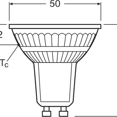 Lampada LED LEDVANCE GU10 3.7W 350lm 830 PAR16 chiaro 36° Ø50×54mm 