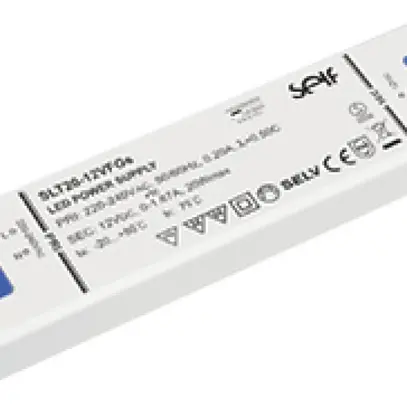 Bloc d'alimentation DOTLUX, p.bandes LED, 20W, 24VDC, 0…0.84A, 166×40×14mm IP20 