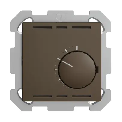 Thermostat d'ambiance ENC EDIZIOdue coffee, sans interrupteur 