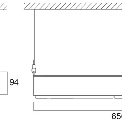 Proiettore capan.LED Sylvania KubiXx AISLE 188W 32500lm 840 IP65 DALI 650×280 