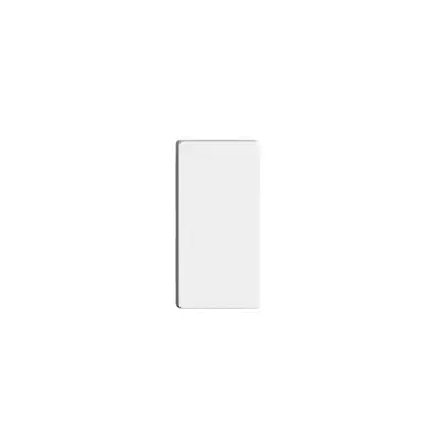 Poussoir 1/2 ENC horiz. Edue Wiser sans symbole blanc 