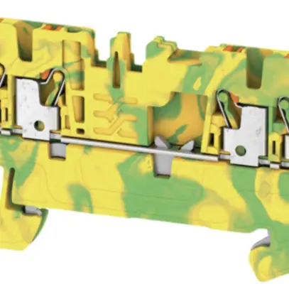 Morsetto di protezione Weidmüller A4C PUSH IN 1.5mm² 4 contatti verde/giallo 