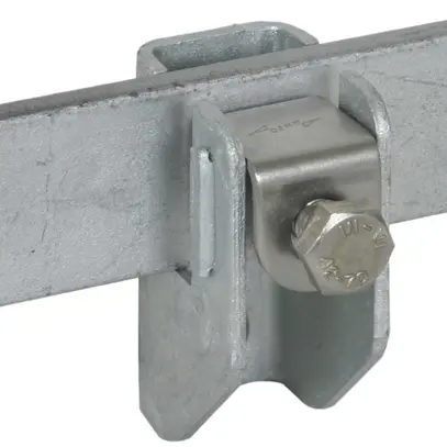 Supporto conduttore piatto DEHN/elvatec piastra pressione 6…10mm/11mm Zn-cal-imm 