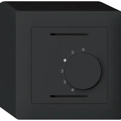 Thermostate d'ambiance AP kallysto noir sans interrupteur 
