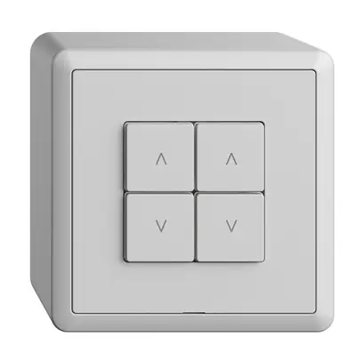 Station secondaire AP 2K/4T pour interrupteur stores Edue Wiser gris clair 