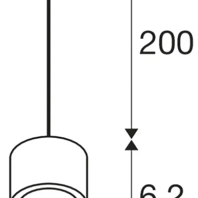 Luminaire suspendu SLV PURI 2.0 Basic AD3PH GU10 1×6W VAR Ø41mm blanc 