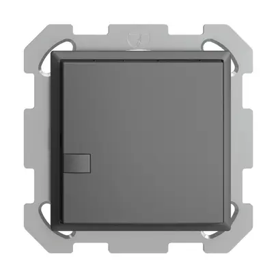 UP-Universaltaster 1×1T Schraubklemme EDIZIOdue dunkelgrau, ohne LED 