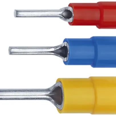Cosse à sertir à pointe 1…2.5mm² bleu isolée Cu-Sn 