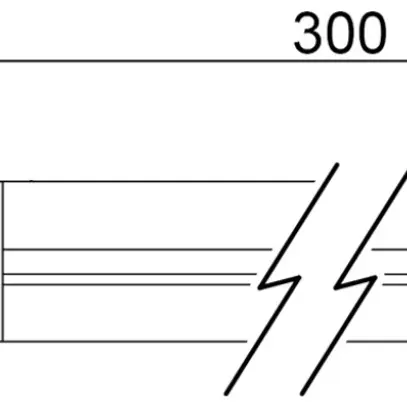 Luminaire linéaire LED Sylvania SYLPIPE interrupt. 4W 500lm 4000K 300mm blanc 