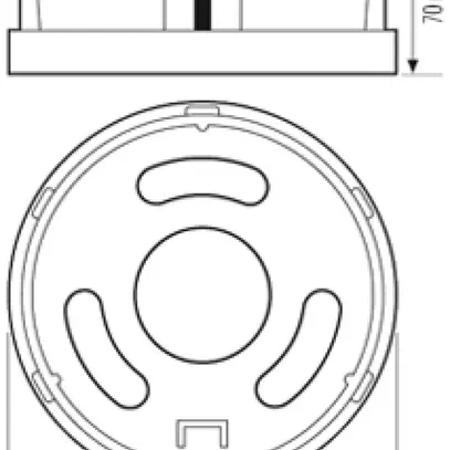 Plaque de sol ESYLUX ALVA BL 940/170 BASE PLATE antracite 
