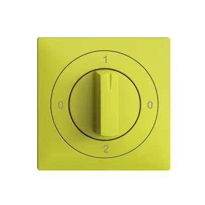Kit frontale EDIZIOdue 0-1-0-2 60×60mm lemon per interruttore rotativo 