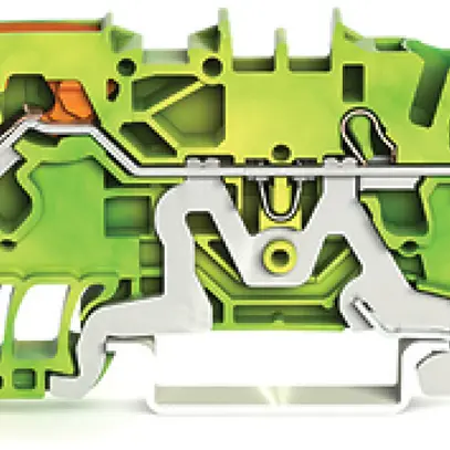 Morsetto di protezione WAGO TOPJOB-S 2.5mm² 3L verde/giallo serie 2102 