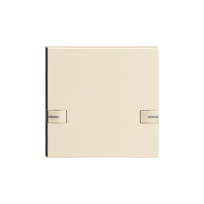 Taste 1/1 KNX/UNI-Taster mit LED EDIZIOdue 2×Einfachbedienung crema 