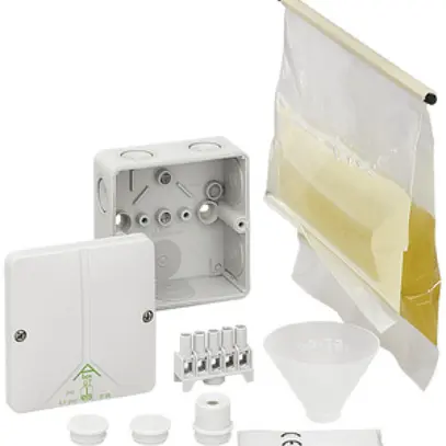 Boîte de dérivation AP Abox XT 040 PC, 4mm², 93×93×55mm, IP68 