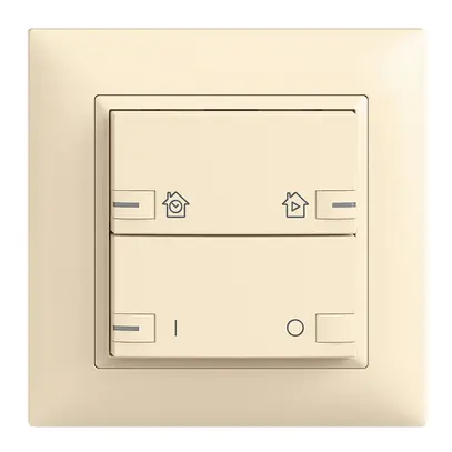 Set frontale INC EDIZIOdue zepAIR ON/OFF 1C con desig.c.LED vanille 