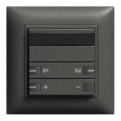 UP-Dimmer IR DALI ZEP Szene 2T/2×Hauptstelle EDIZIOdue schwarz 