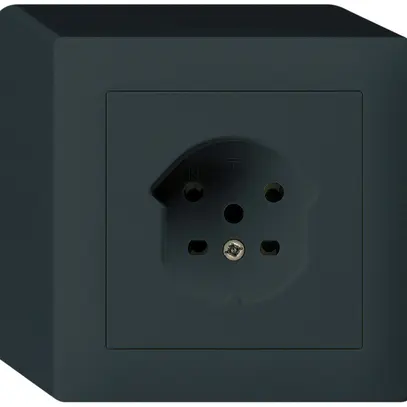 Prise AP kallysto T15 noir bornes à vis 