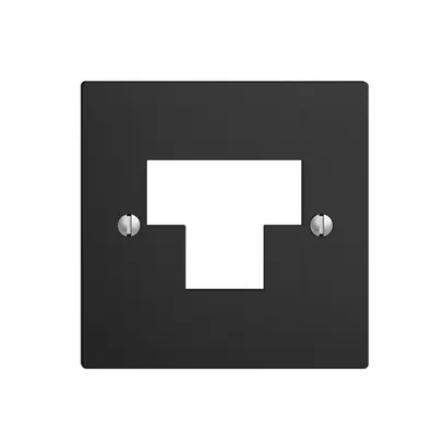 Placca frontale 2×RJ45 ITplus EDIZIOdue nero 
