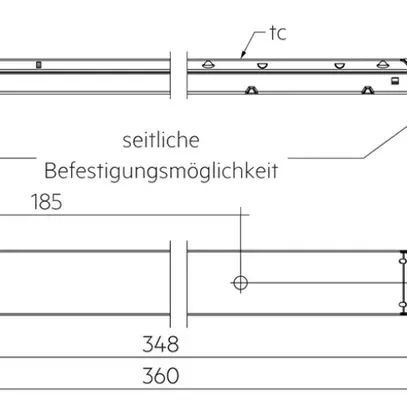 Alimentation LED Tridonic LC NFC EXC4 18.9…55W 15…54V 350…1050mA 360×30×16.3mm 