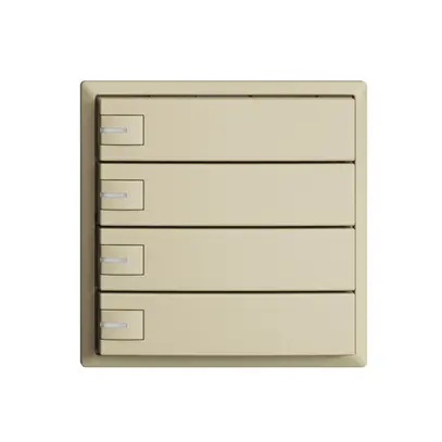 KNX-Taster RGB EDUE, 250mW, m.RGB-LED, 4×Taste, 1×Tastenb., van 