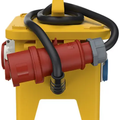 Stromverteiler EverGum compact 40A 1×FI 5×LS 4×T23 2×T25 1×CEE16 3m 