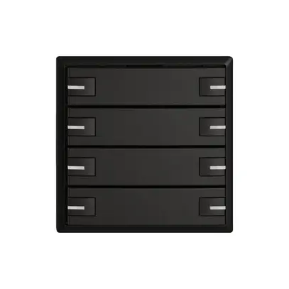 Poussoir KNX RGB EDIZIO.liv SNAPFIX® capteur temp.RGB-LED 8× comm.1T no 