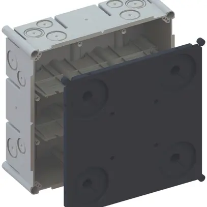 Boîtier ENC AGRO 3×3 650°C avec couvercle de protection, M20/25, gris 