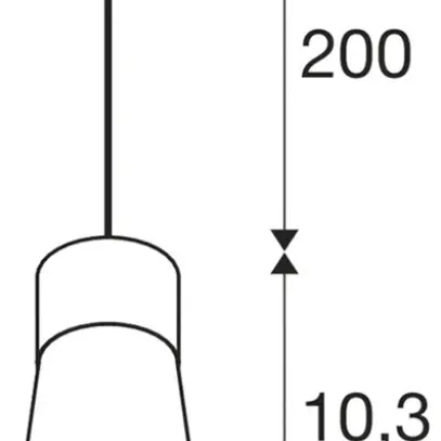 Pendelleuchte SLV PURI 2.0 Cone AD3PH GU10 1×6W DIM Ø55mm schwarz 