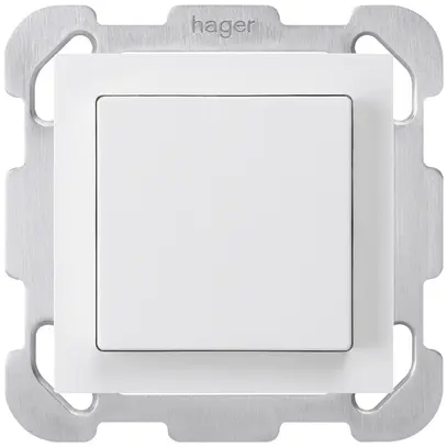 Poussoir ENC kallysto AR blanc avec plaque de fixation 
