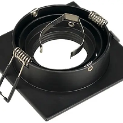 Downlight INC SLV NEW TRIA, GU10 50W carré IP20 noir mat 