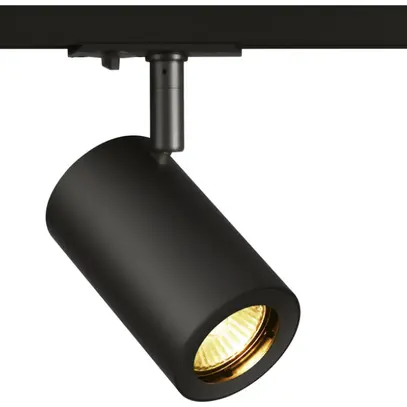 Projecteur SLV ENOLA B TRACK GU10 50W adapt.1-ph. Ø67mm noir 