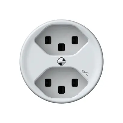 Presa origin 2×tipo 23 1×S 16A 230V 60×60mm bianco 